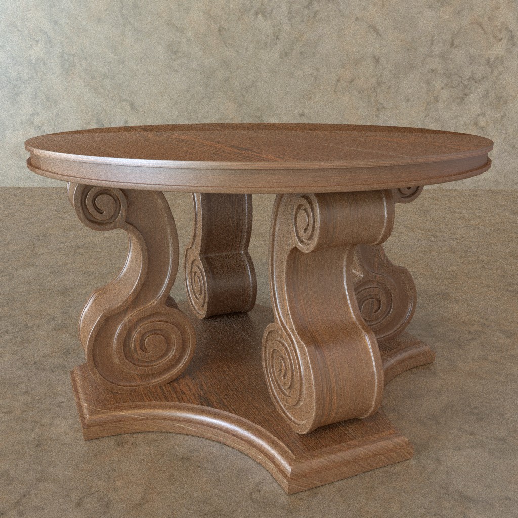 Scroll Leg Table preview image 1